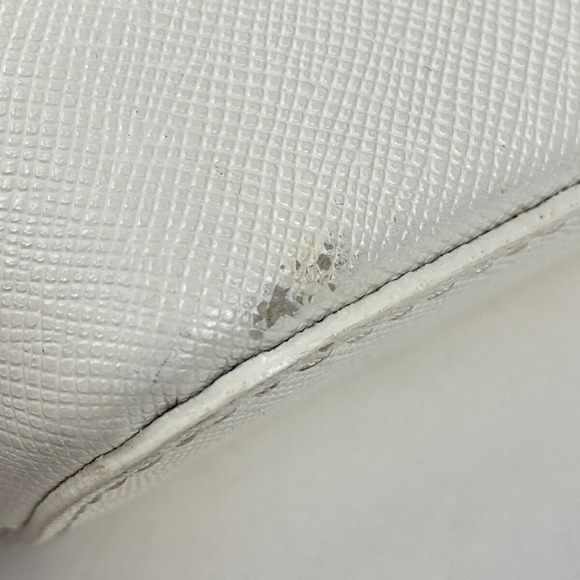 Burberry Check Pattern Canvas Crossbody Shoulder Bag White Beige - Picture 4 of 6